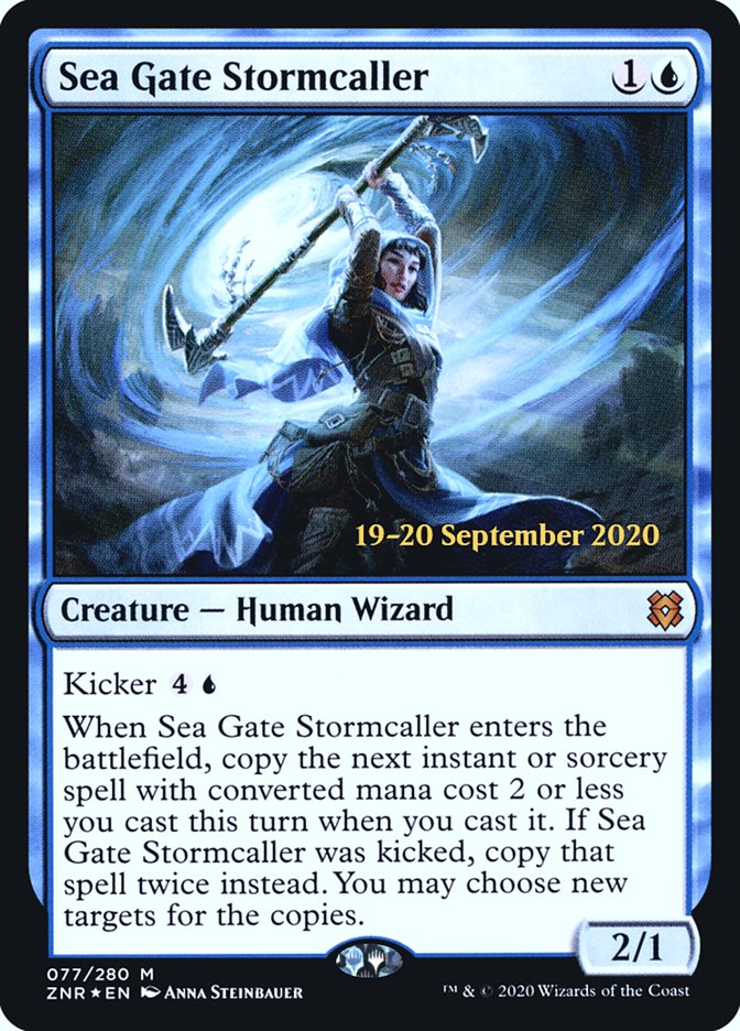 Sea Gate Stormcaller [Zendikar Rising Prerelease Promos] | The CG Realm