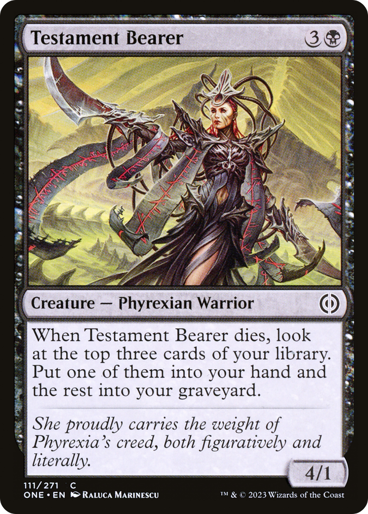 Testament Bearer [Phyrexia: All Will Be One] | The CG Realm