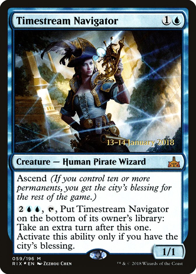 Timestream Navigator [Rivals of Ixalan Prerelease Promos] | The CG Realm