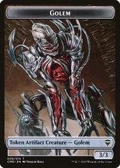 Golem // Zombie Double-Sided Token [Commander Legends Tokens] | The CG Realm