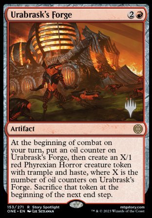 Urabrask's Forge (Promo Pack) [Phyrexia: All Will Be One Promos] | The CG Realm