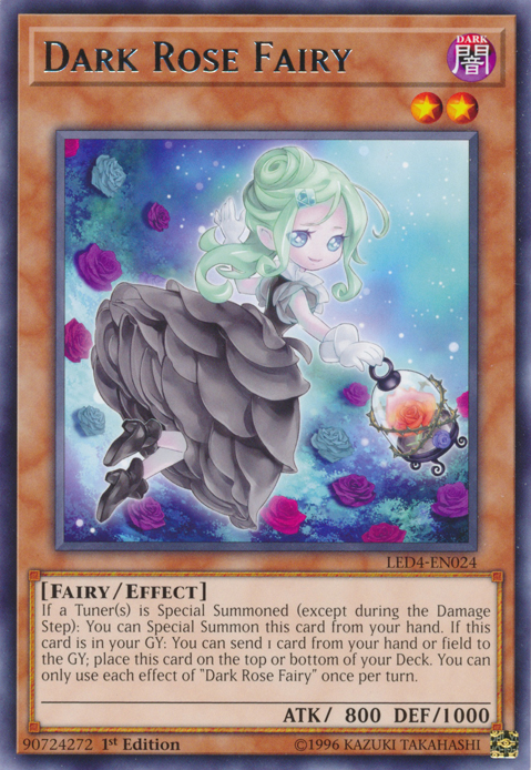 Dark Rose Fairy [LED4-EN024] Rare | The CG Realm