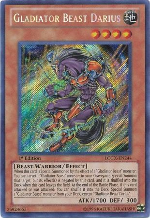 Gladiator Beast Darius [LCGX-EN244] Secret Rare | The CG Realm