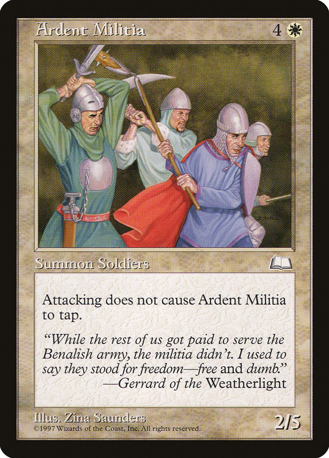 Ardent Militia [Weatherlight] | The CG Realm