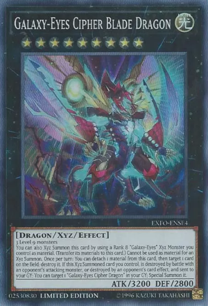 Galaxy-Eyes Cipher Blade Dragon [EXFO-ENSE4] Super Rare | The CG Realm