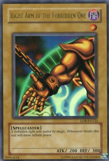 Right Arm of the Forbidden One [LOB-EN122] Ultra Rare | The CG Realm