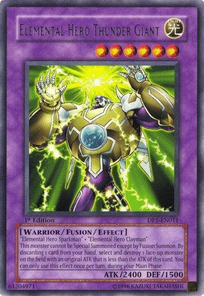 Elemental Hero Thunder Giant [DP1-EN011] Rare | The CG Realm