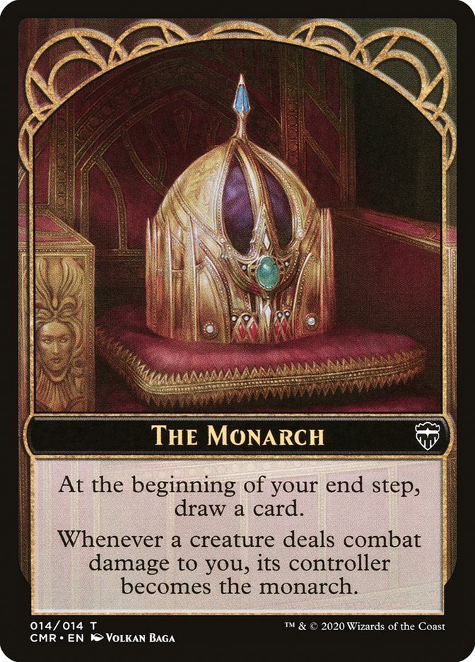 Horror // The Monarch Double-Sided Token [Commander Legends Tokens] | The CG Realm