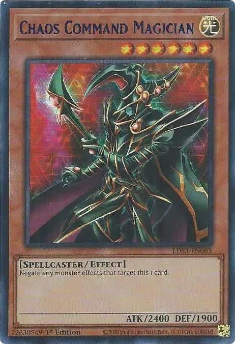 Chaos Command Magician (Blue) [LDS3-EN083] Ultra Rare | The CG Realm