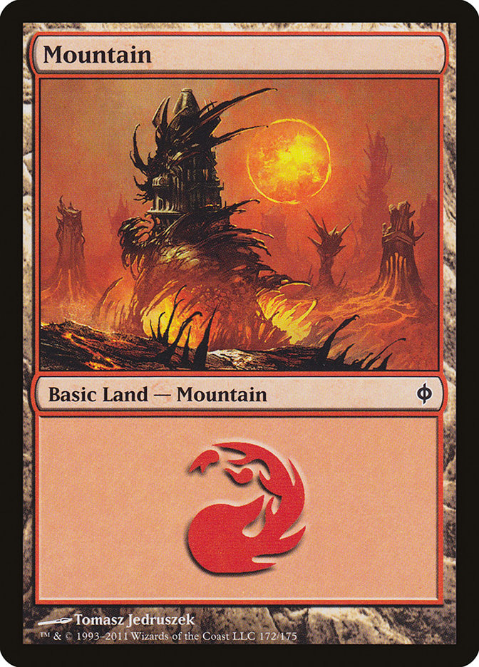 Mountain (172) [New Phyrexia] | The CG Realm