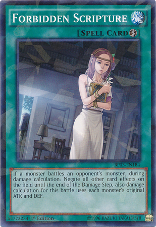 Forbidden Scripture [BP03-EN184] Shatterfoil Rare | The CG Realm