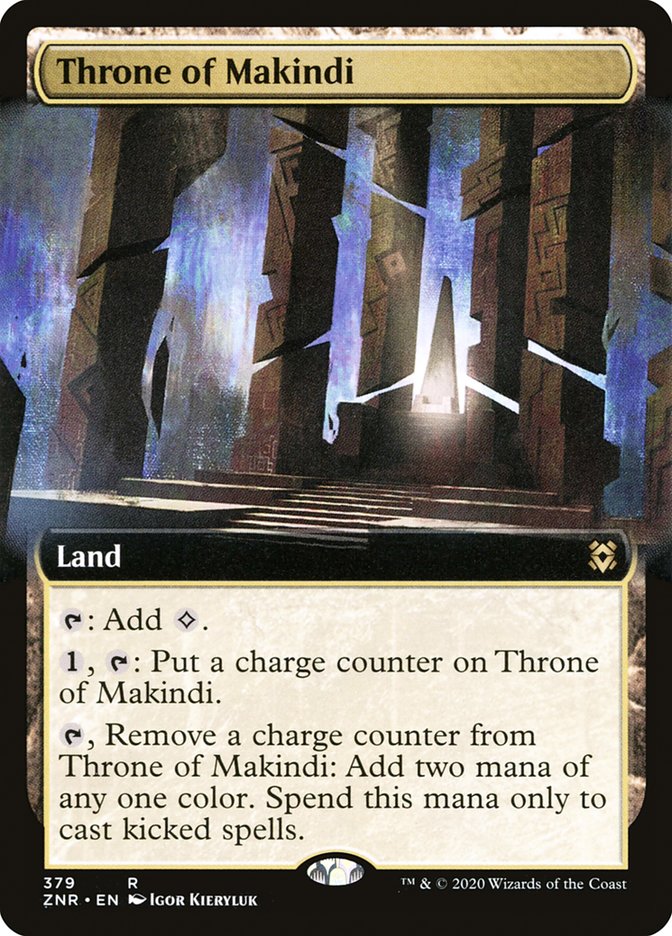 Throne of Makindi (Extended Art) [Zendikar Rising] | The CG Realm