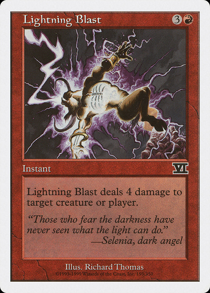 Lightning Blast [Classic Sixth Edition] | The CG Realm