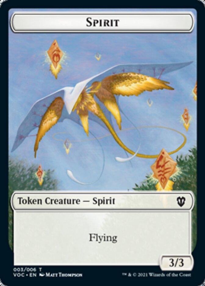 Spirit (003) // Thopter Double-Sided Token [Innistrad: Crimson Vow Commander Tokens] | The CG Realm