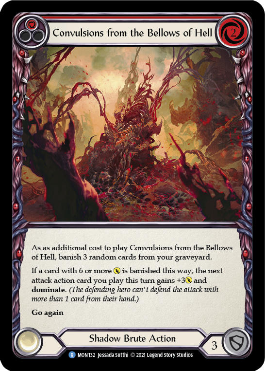 Convulsions from the Bellows of Hell (Red) [MON132] (Monarch)  1st Edition Normal | The CG Realm