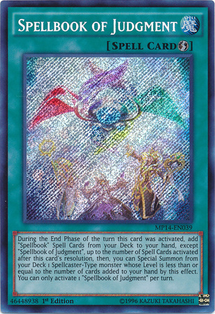 Spellbook of Judgment [MP14-EN039] Secret Rare | The CG Realm