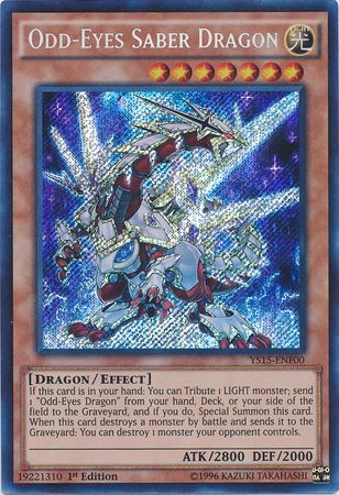 Odd-Eyes Saber Dragon [YS15-ENF00] Secret Rare | The CG Realm