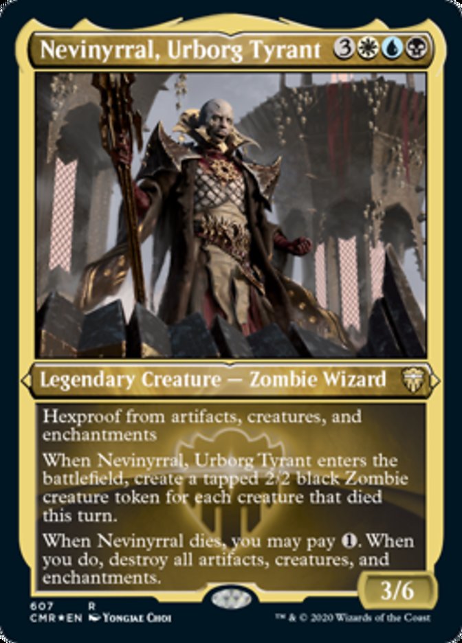 Nevinyrral, Urborg Tyrant (Etched) [Commander Legends] | The CG Realm