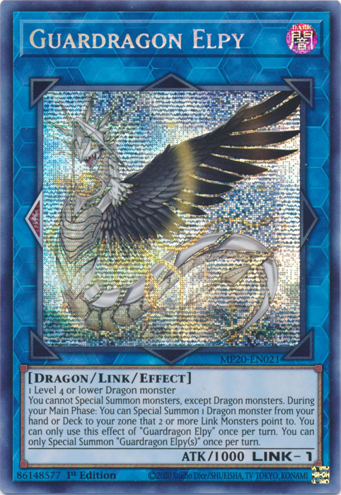 Guardragon Elpy [MP20-EN021] Prismatic Secret Rare | The CG Realm