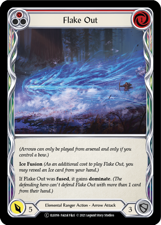 Flake Out (Red) [U-ELE056] (Tales of Aria Unlimited)  Unlimited Rainbow Foil | The CG Realm