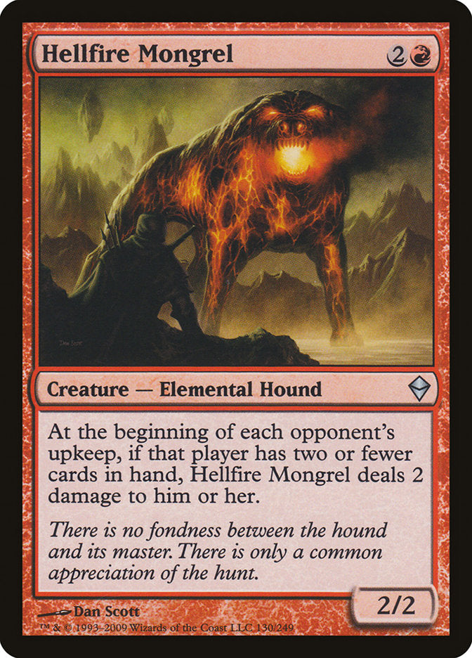 Hellfire Mongrel [Zendikar] | The CG Realm