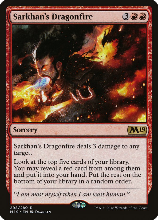 Sarkhan's Dragonfire [Core Set 2019] | The CG Realm