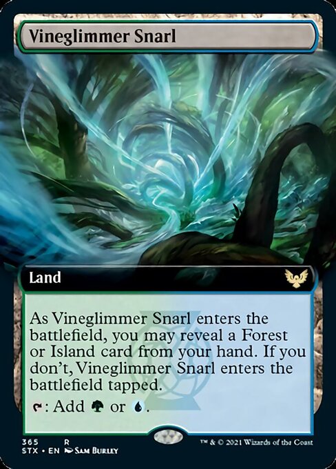 Vineglimmer Snarl (Extended Art) [Strixhaven: School of Mages] | The CG Realm