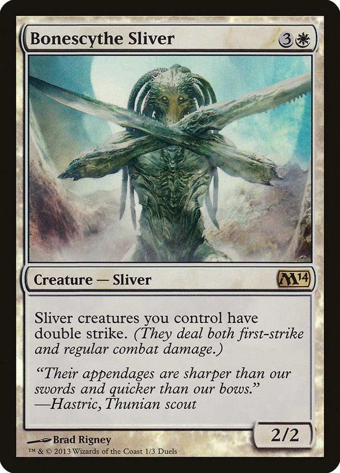 Bonescythe Sliver (Duels of the Planeswalkers Promos) [Duels of the Planeswalkers Promos 2013] | The CG Realm