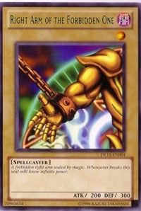 Right Arm of the Forbidden One (Green) [DL11-EN004] | The CG Realm