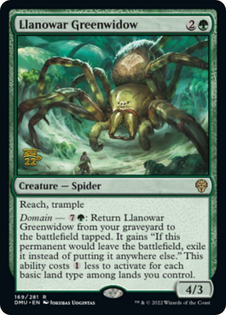 Llanowar Greenwidow [Dominaria United Prerelease Promos] | The CG Realm