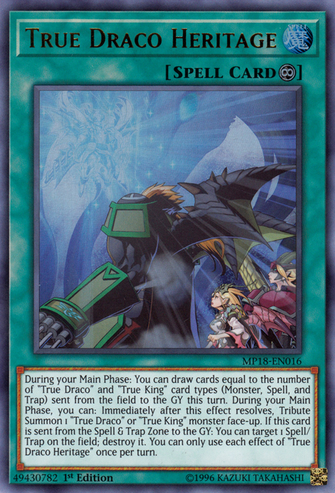 True Draco Heritage [MP18-EN016] Ultra Rare | The CG Realm