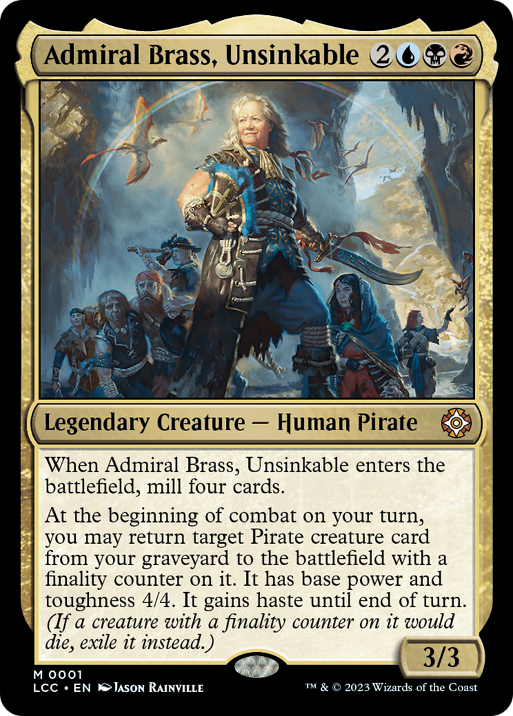 Admiral Brass, Unsinkable (Display Commander) [The Lost Caverns of Ixalan Commander] | The CG Realm