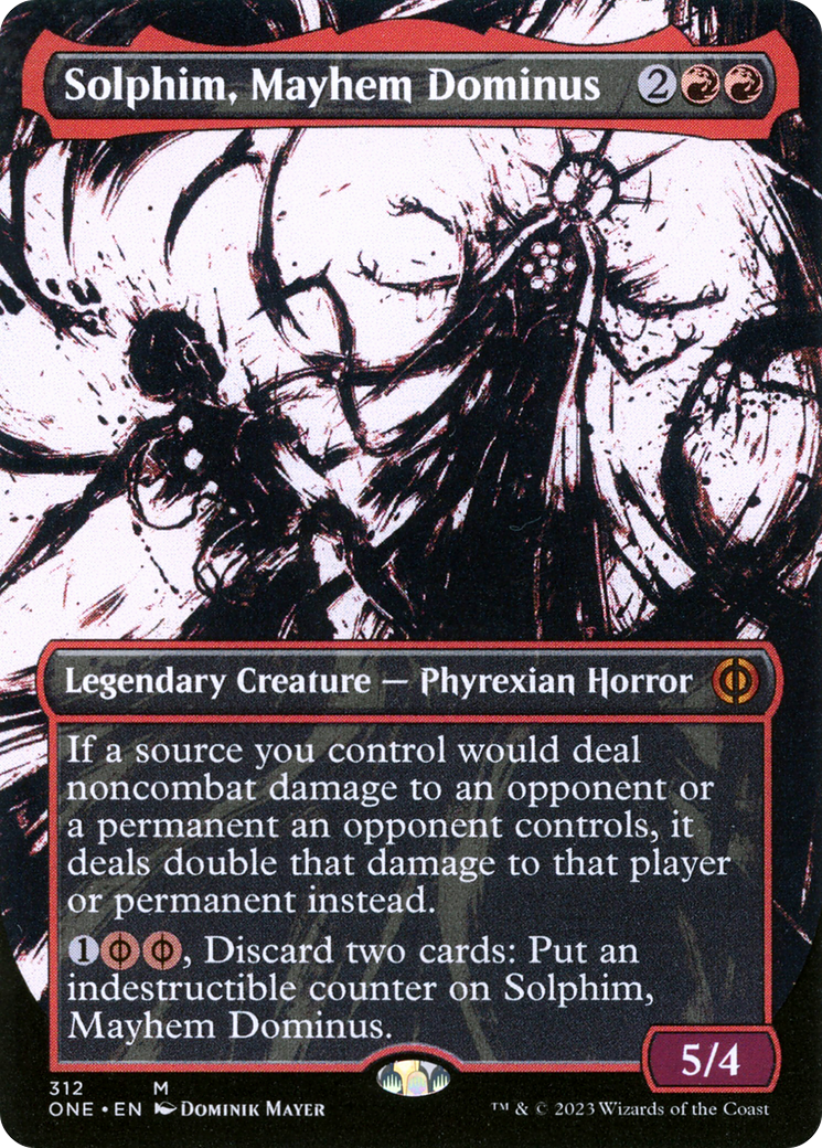 Solphim, Mayhem Dominus (Borderless Ichor) [Phyrexia: All Will Be One] | The CG Realm