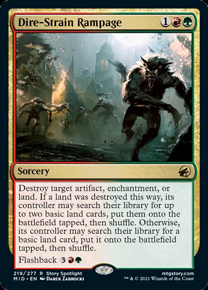 Dire-Strain Rampage [Innistrad: Midnight Hunt] | The CG Realm