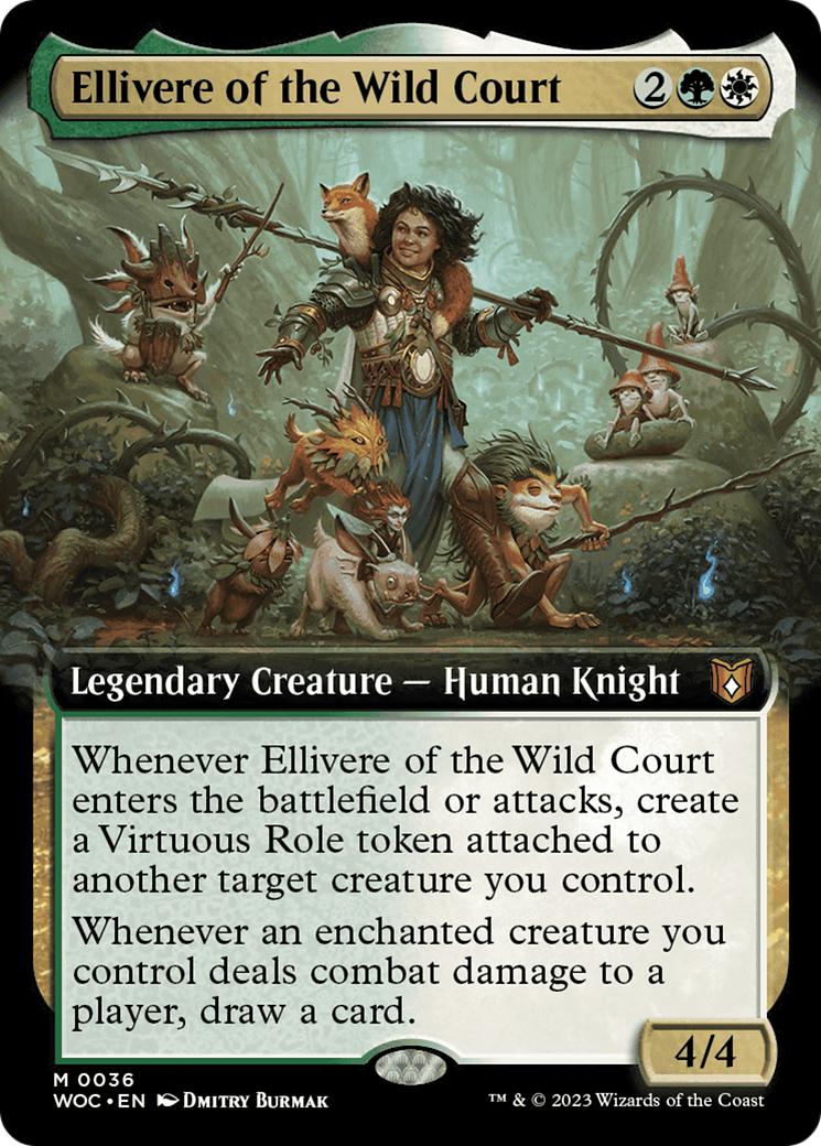 Ellivere of the Wild Court (Extended Art) [Wilds of Eldraine Commander] | The CG Realm