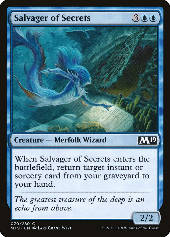 Salvager of Secrets [Core Set 2019] | The CG Realm