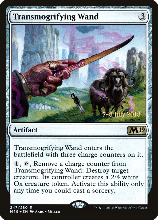 Transmogrifying Wand [Core Set 2019 Prerelease Promos] | The CG Realm