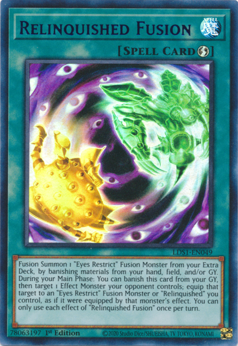 Relinquished Fusion (Purple) [LDS1-EN049] Ultra Rare | The CG Realm