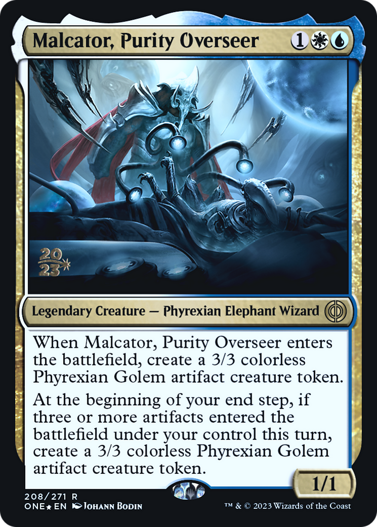 Malcator, Purity Overseer [Phyrexia: All Will Be One Prerelease Promos] | The CG Realm