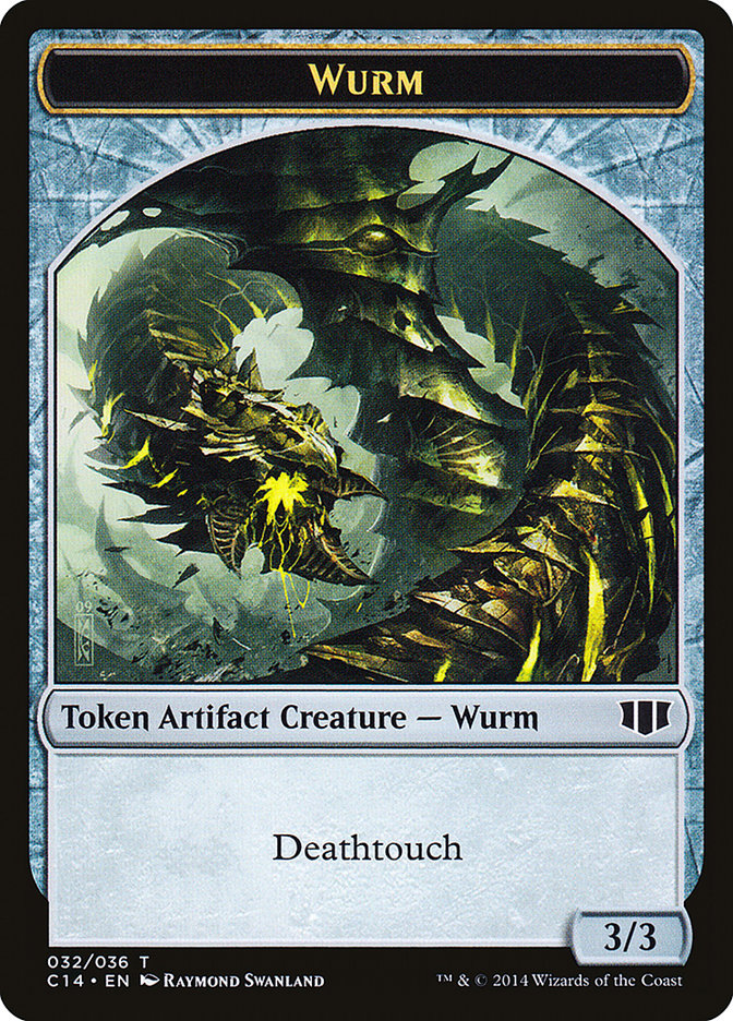 Wurm (032/036) // Goat Double-Sided Token [Commander 2014 Tokens] | The CG Realm