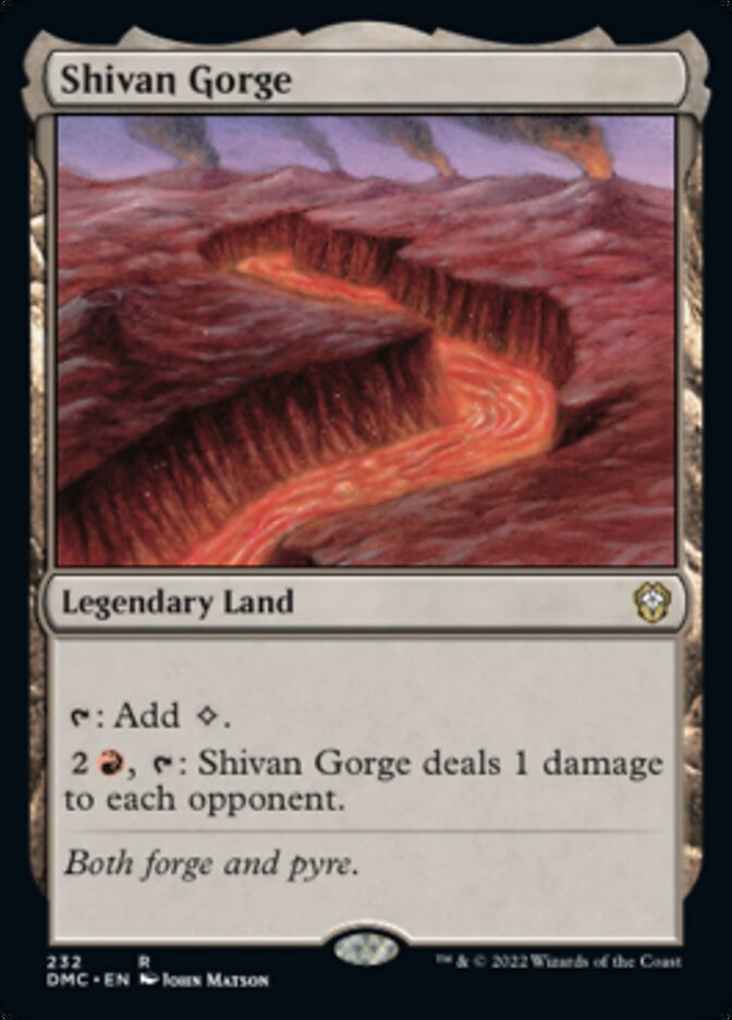 Shivan Gorge [Dominaria United Commander] | The CG Realm