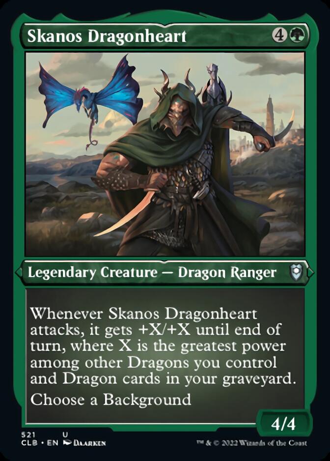 Skanos Dragonheart (Foil Etched) [Commander Legends: Battle for Baldur's Gate] | The CG Realm