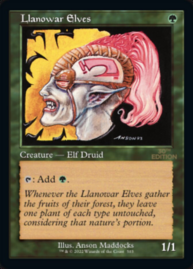 Llanowar Elves (Retro) [30th Anniversary Edition] | The CG Realm