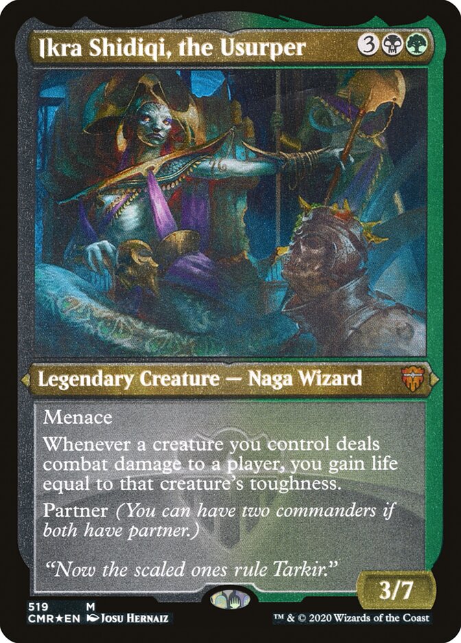 Ikra Shidiqi, the Usurper (Etched) [Commander Legends] | The CG Realm