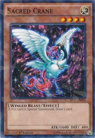 Sacred Crane [BP03-EN010] Shatterfoil Rare | The CG Realm