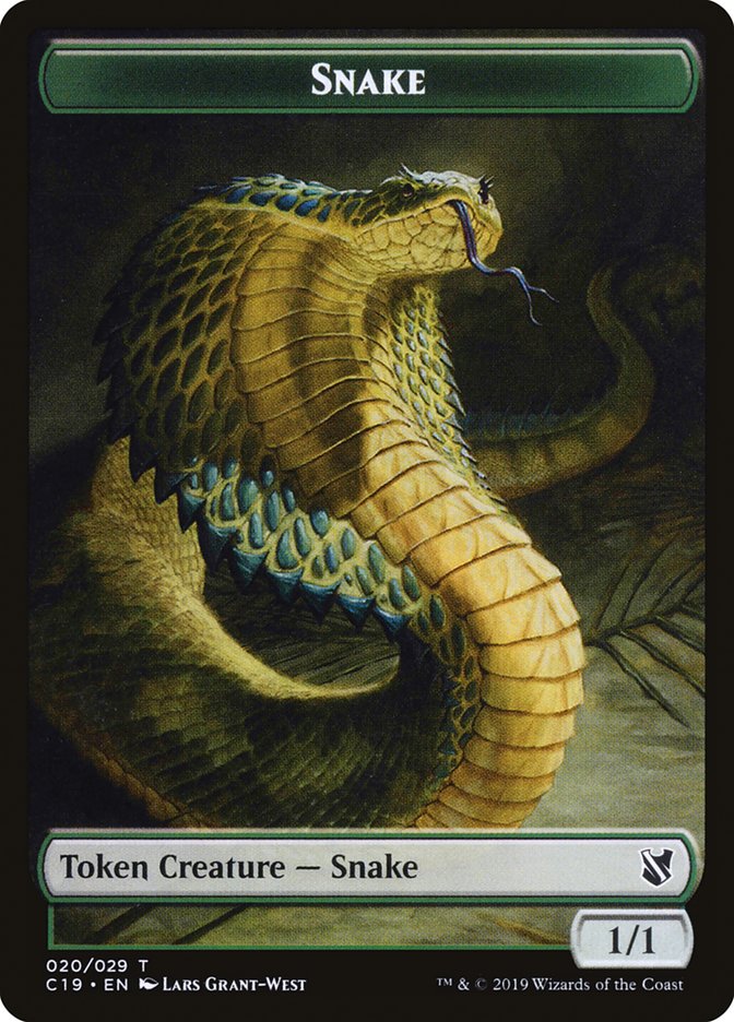 Snake Token [Commander 2019 Tokens] | The CG Realm