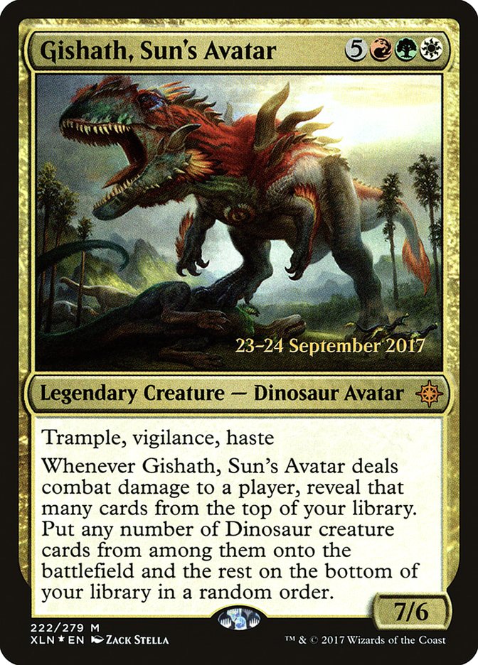 Gishath, Sun's Avatar [Ixalan Prerelease Promos] | The CG Realm