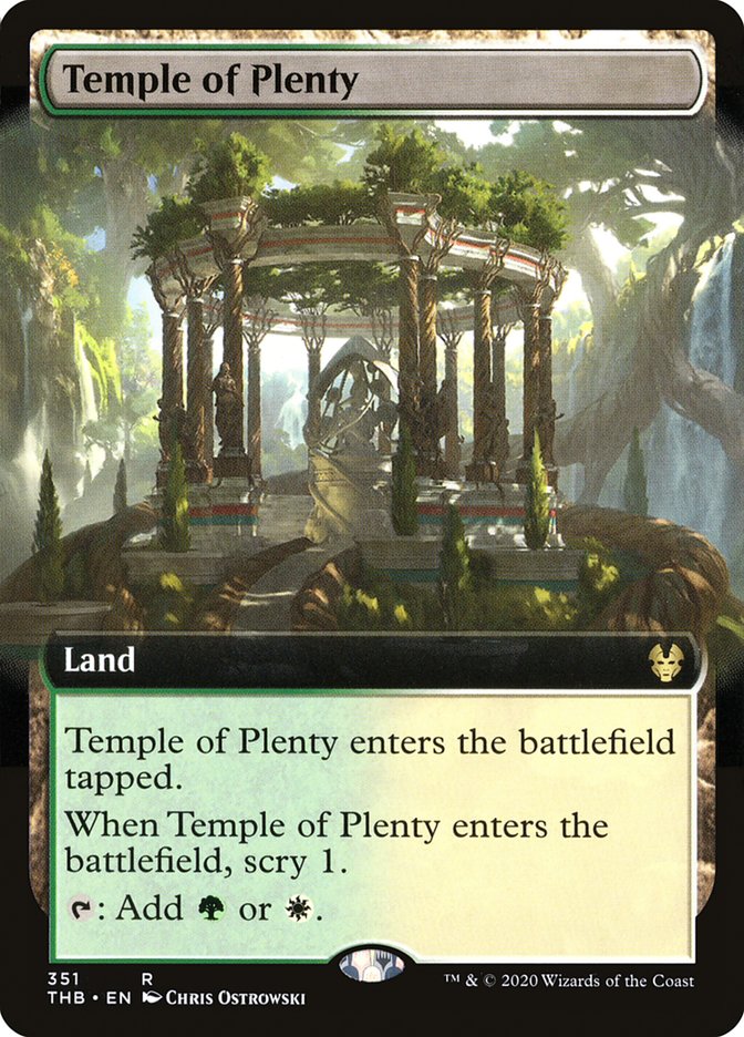 Temple of Plenty (Extended Art) [Theros Beyond Death] | The CG Realm