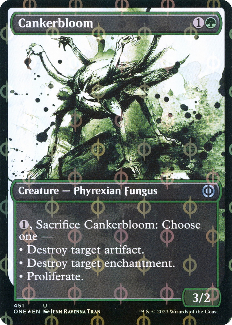 Cankerbloom (Showcase Ichor Step-and-Compleat Foil) [Phyrexia: All Will Be One] | The CG Realm