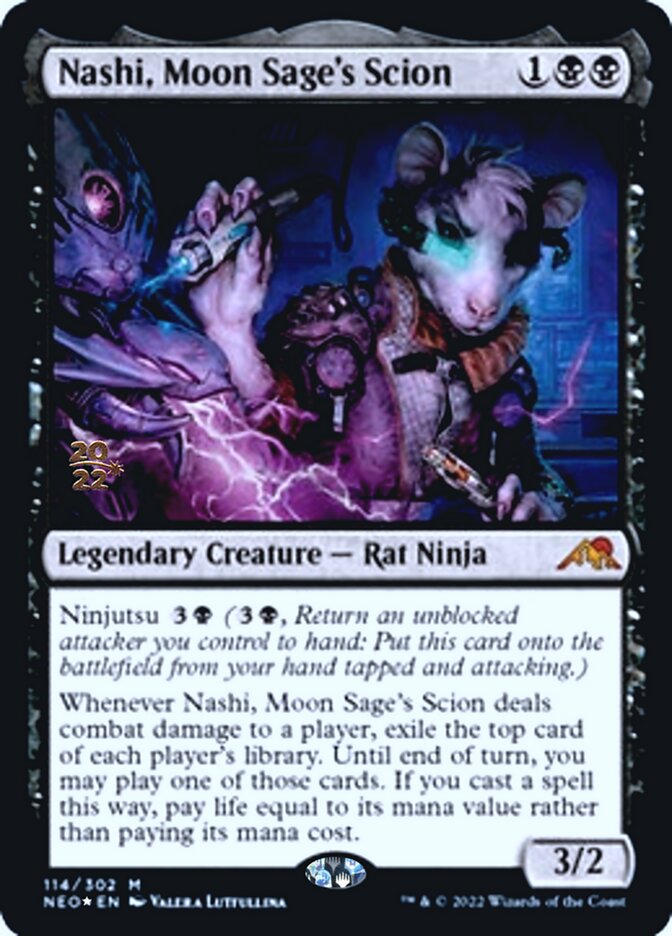 Nashi, Moon Sage's Scion [Kamigawa: Neon Dynasty Prerelease Promos] | The CG Realm